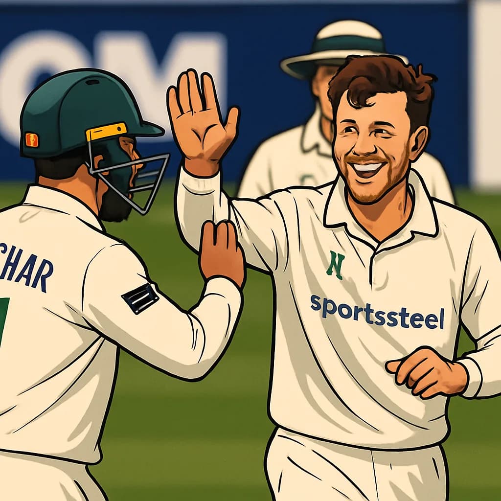 Van der Merwe century not enough for Northants