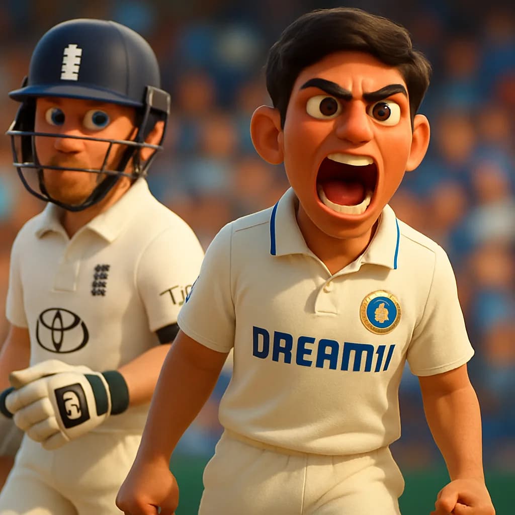 Gill's ton steadies England vs India