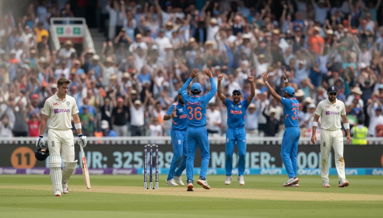Bethell Falls for 91 But England's Record Stand Stuns India