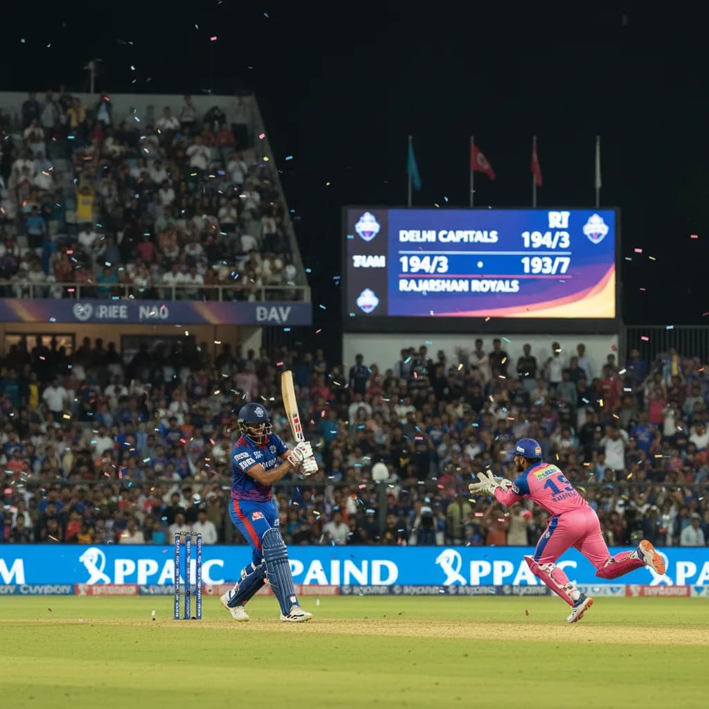 Delhi Capitals Chase 194 as Sooryavanshi Shines for Rajasthan