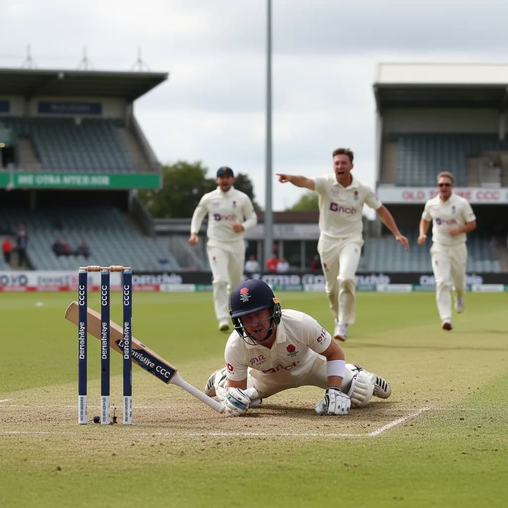 Derbyshire Poised for Historic Old Trafford Win After Lancs Collapse