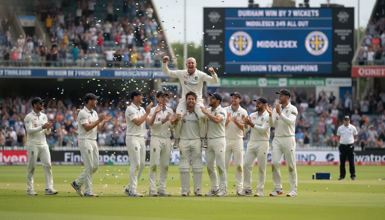 Durham Clinch Division Two Title With Victory Over Middlesex