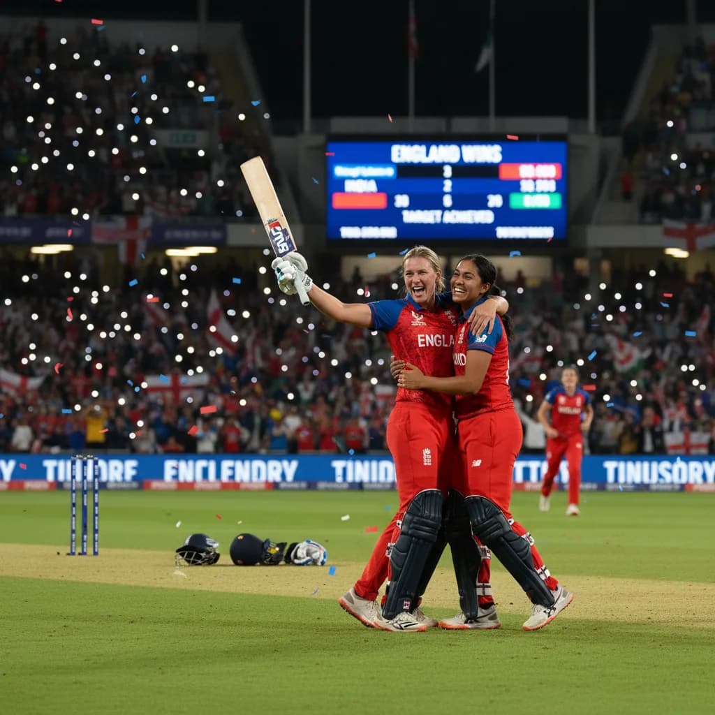 England Make History in Thrilling Chase Against India