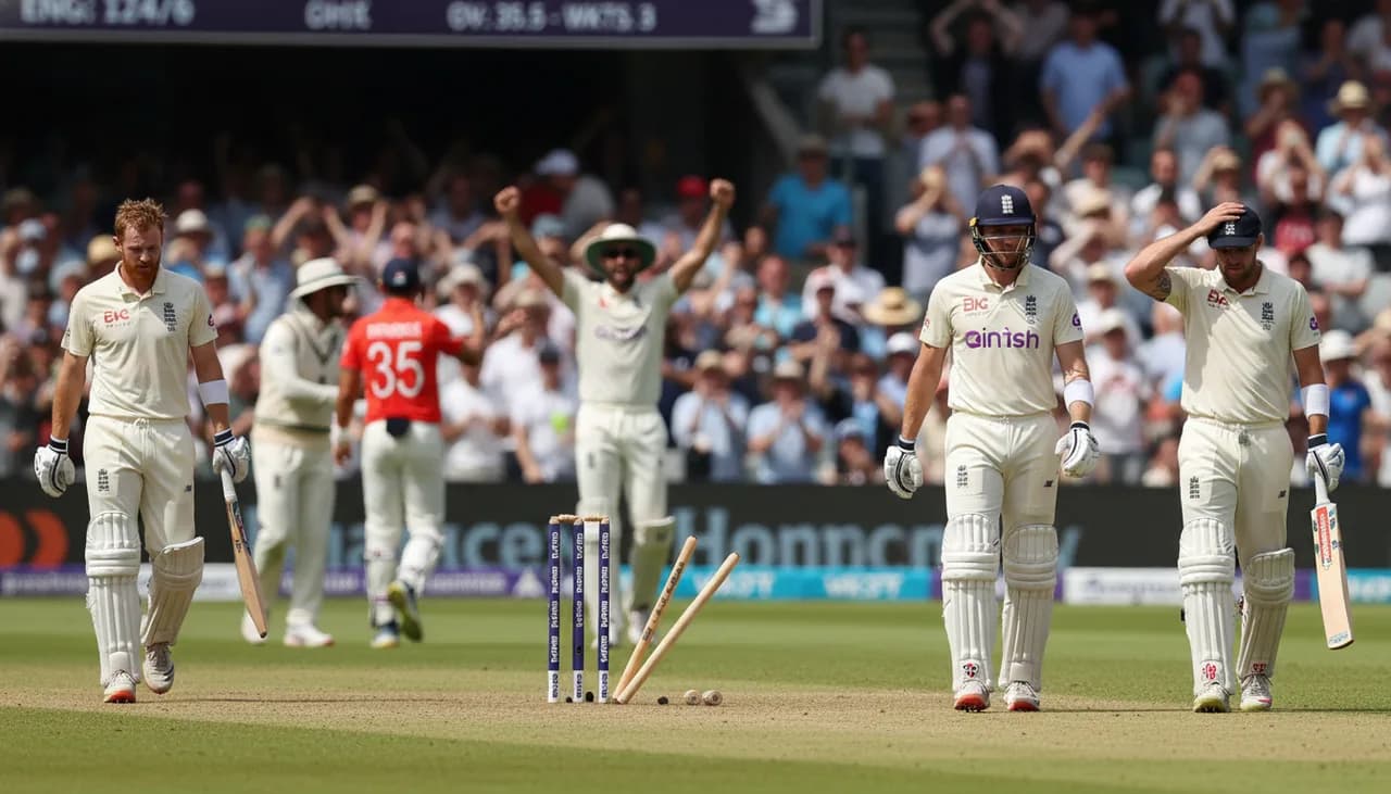 England's Middle Order Crumbles in Devastating Five-Ball Spell
