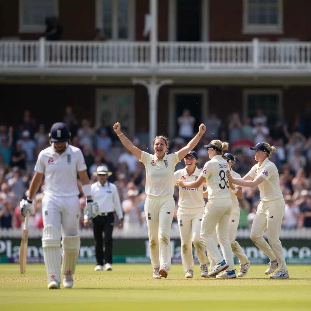 Filer Makes History With First Women's Test Wicket at Lord's