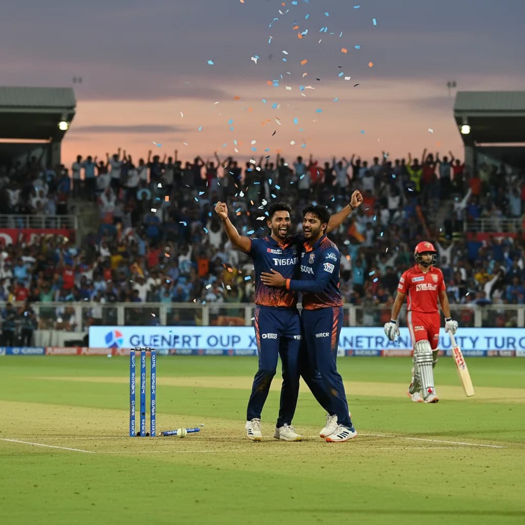 Gujarat Titans Close In On Victory Against Punjab Kings