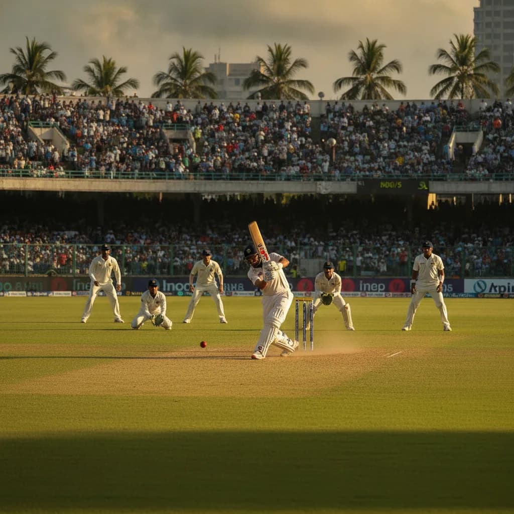 India Post 300-5 on Day One of Second Test in Colombo
