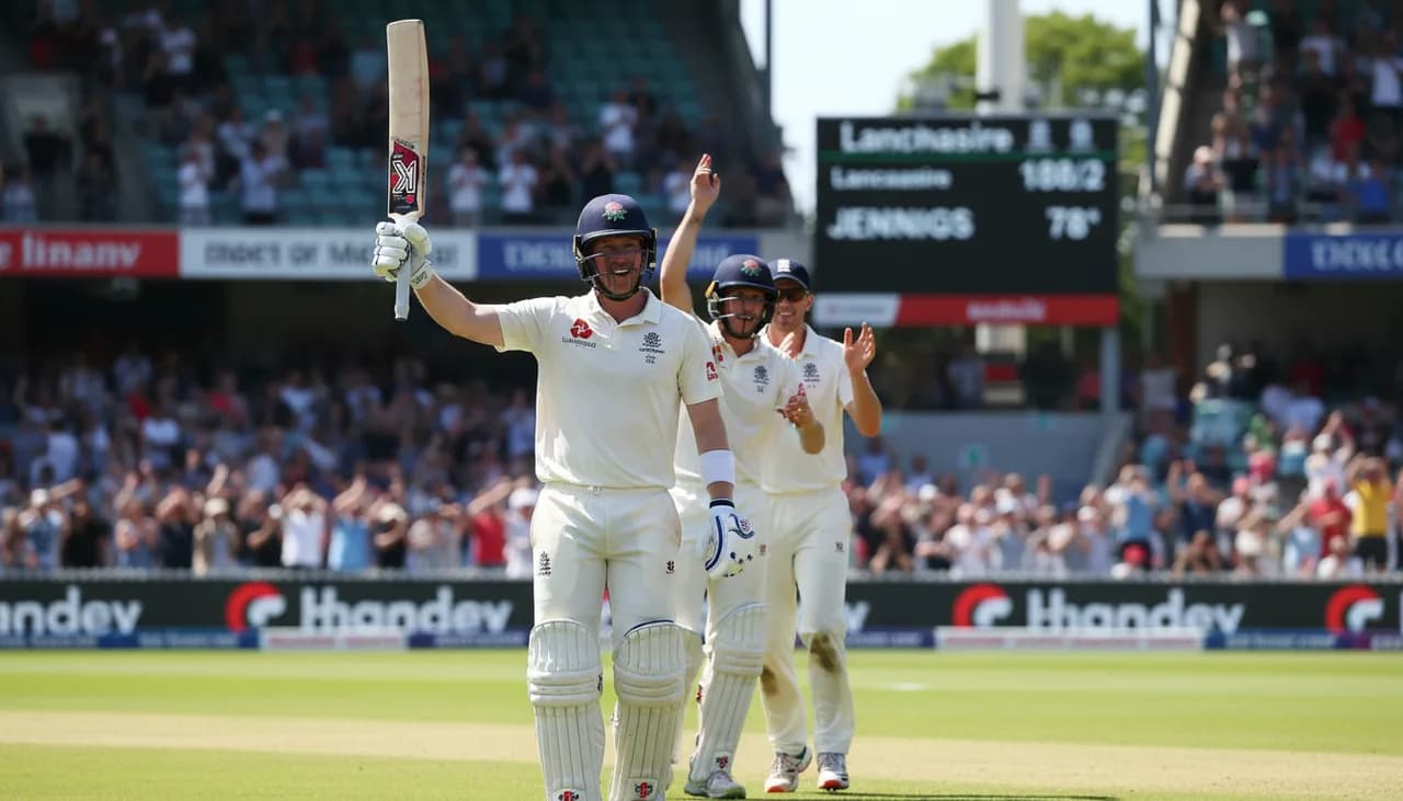 Jennings' masterful 78* guides Lancashire to Division Two summit