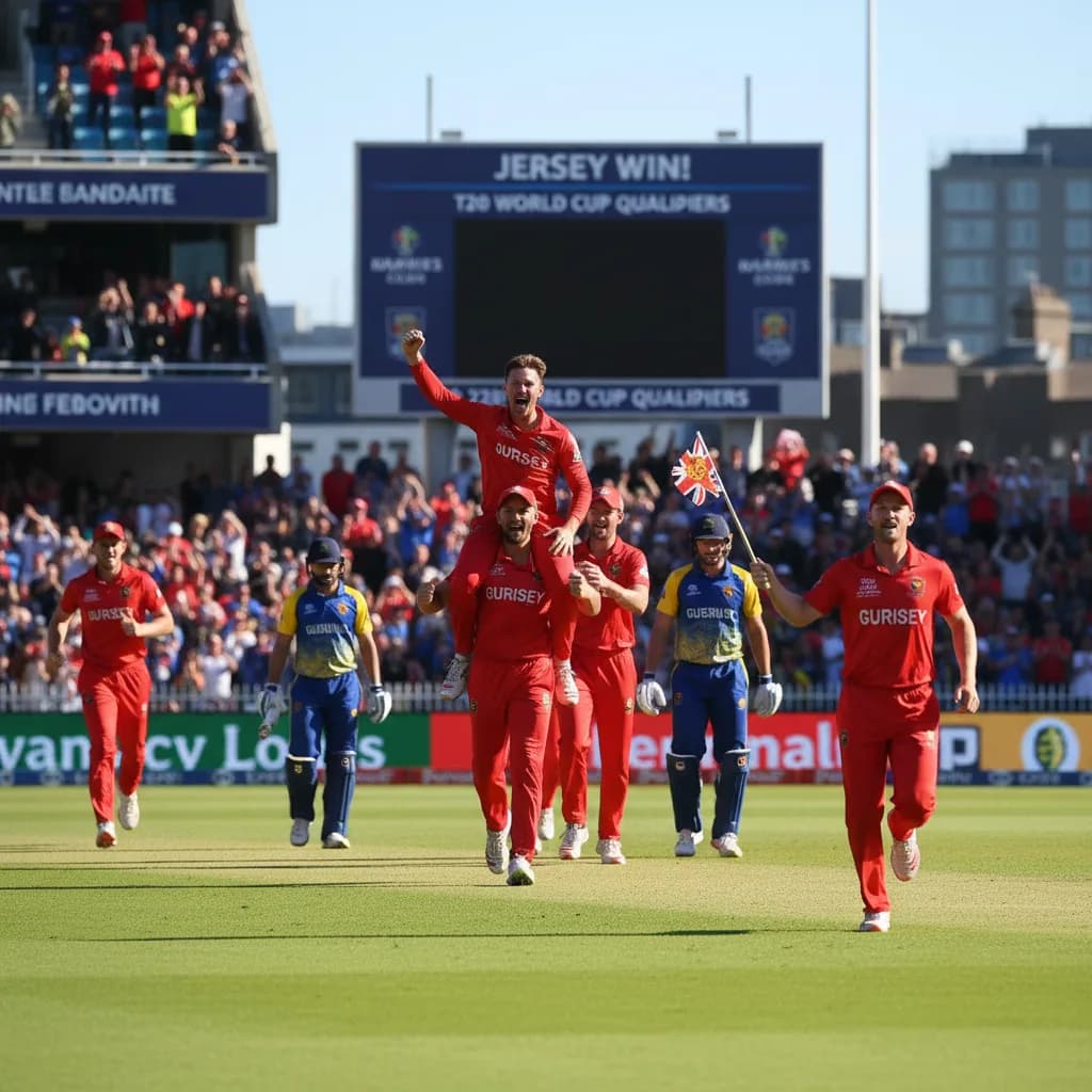 Jersey Triumph Over Guernsey to Secure T20 World Cup Progress