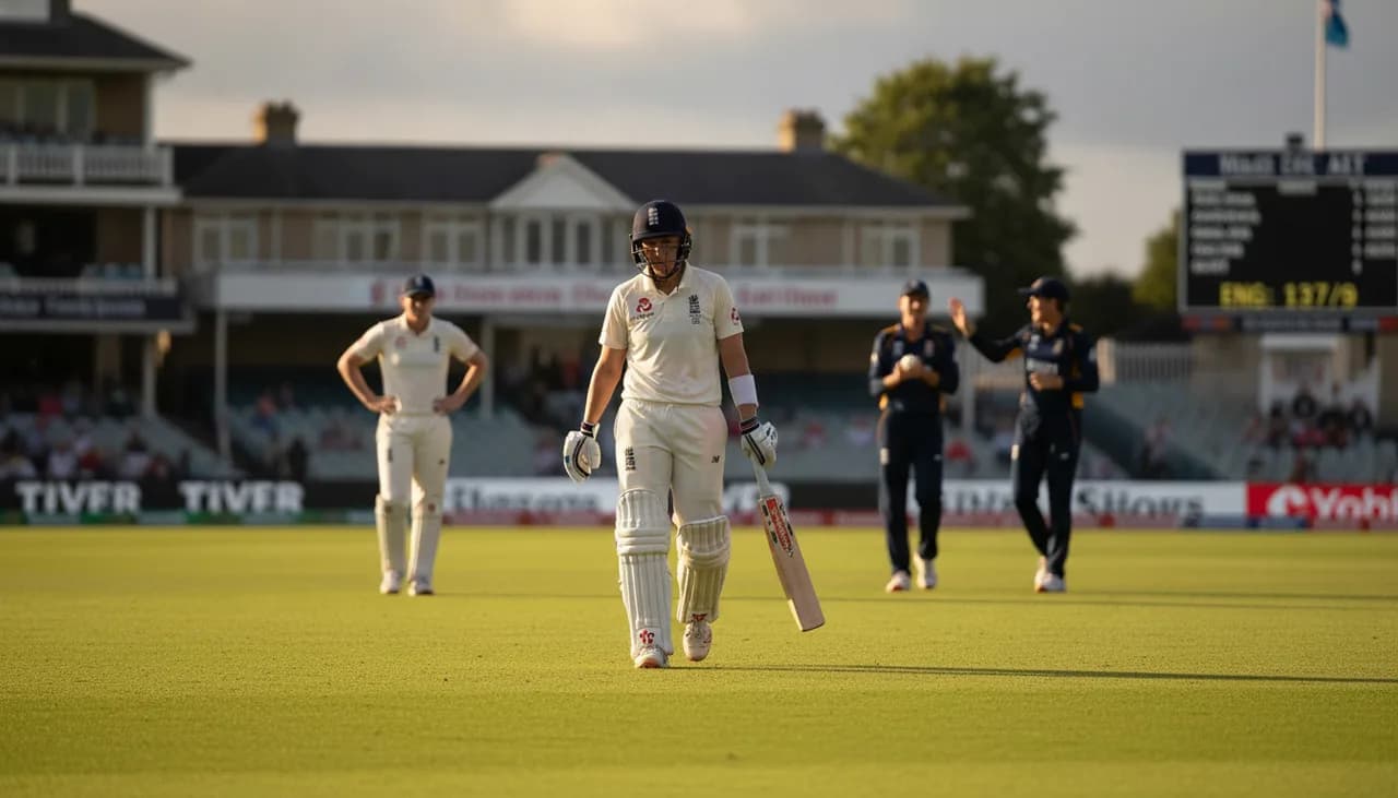 Knight Bows Out at Lord's With England in Deep Trouble