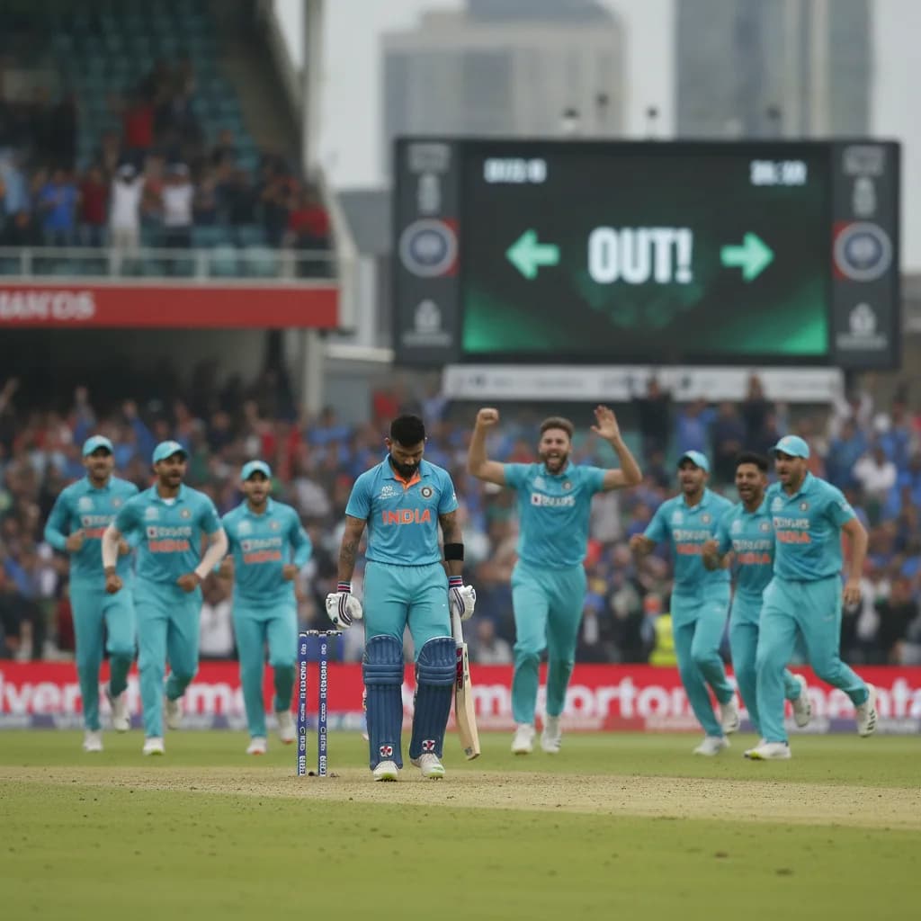 Kohli Survives Review Only to Fall Next Ball in Cardiff ODI