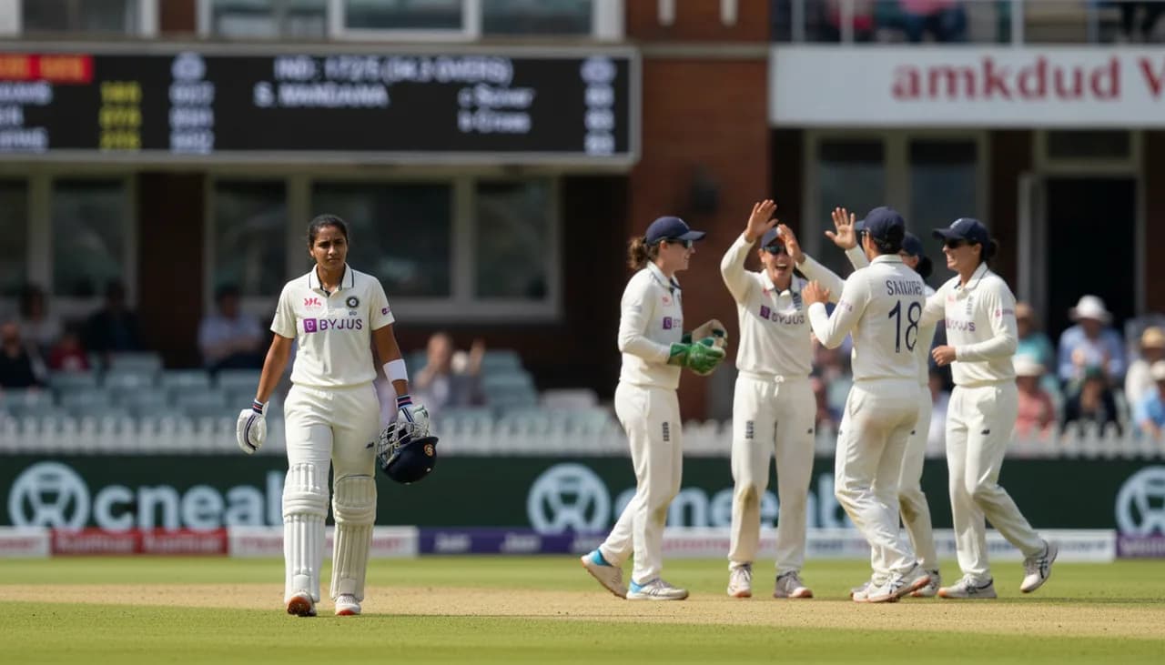 Mandhana Falls for 83 as England Claw Back at Lord's
