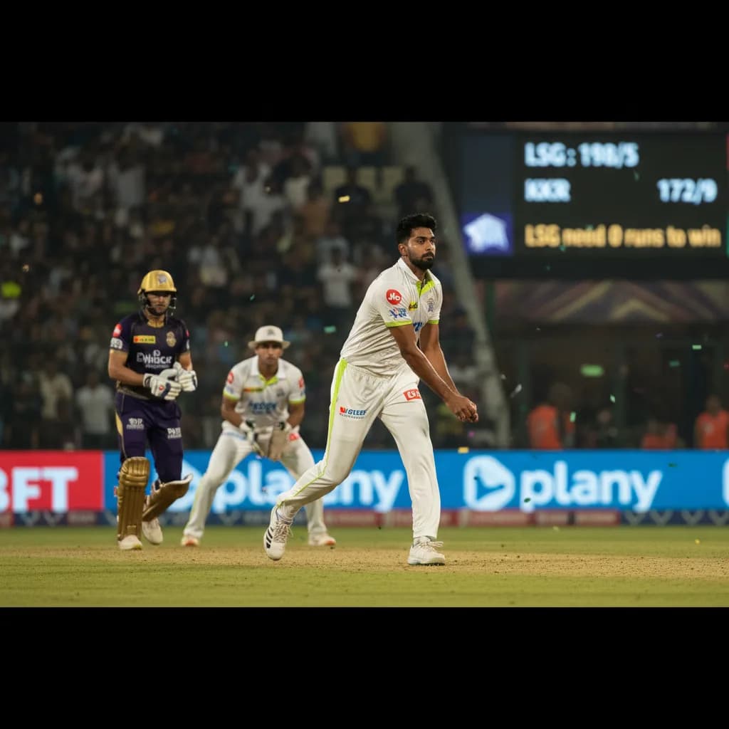 Mohsin Khan Stars as LSG Close on Victory Over KKR