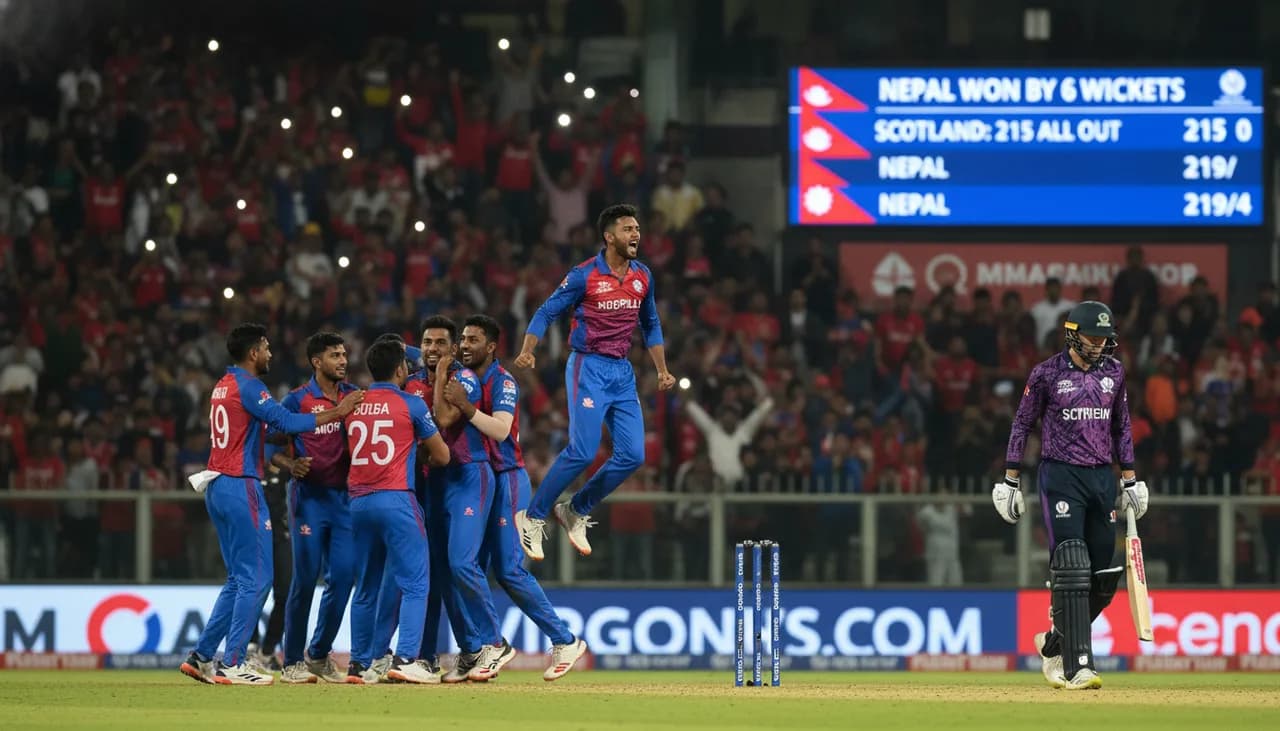 Nepal Stun Scotland With Six-Wicket Victory in CWCL2