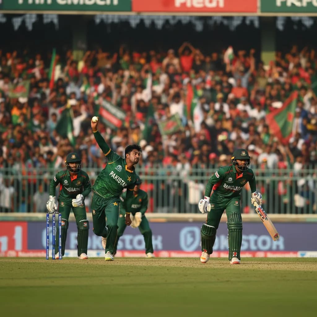 Pakistan Bowl First as Bangladesh Begin Cautiously in Mirpur