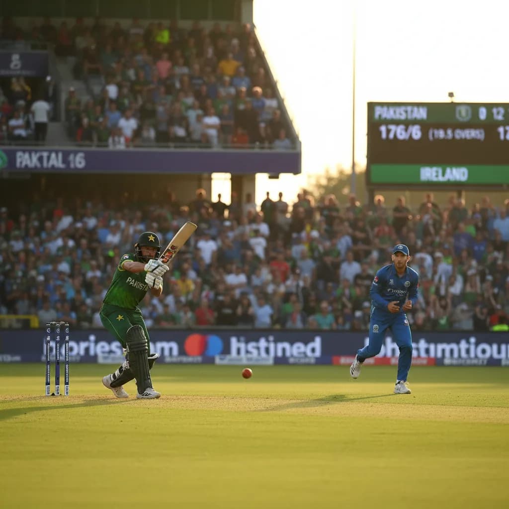 Pakistan Set Ireland 177 Target in Dublin T20 Tri-Series Clash