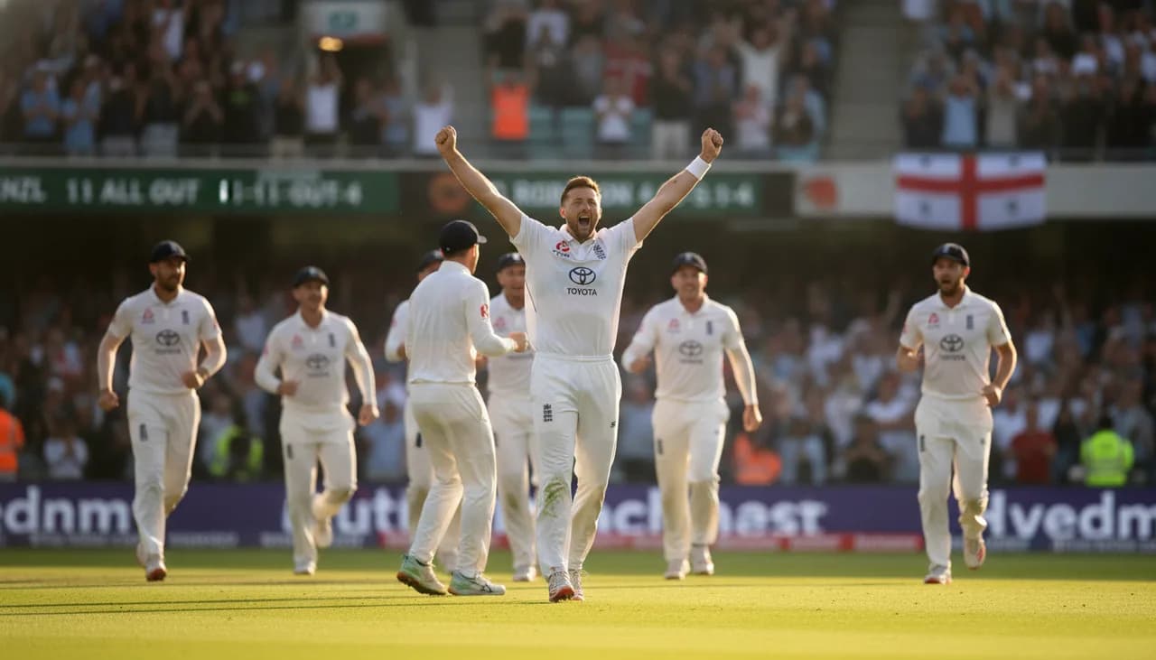 Robinson Rampant: Four for 11 Puts England in Command