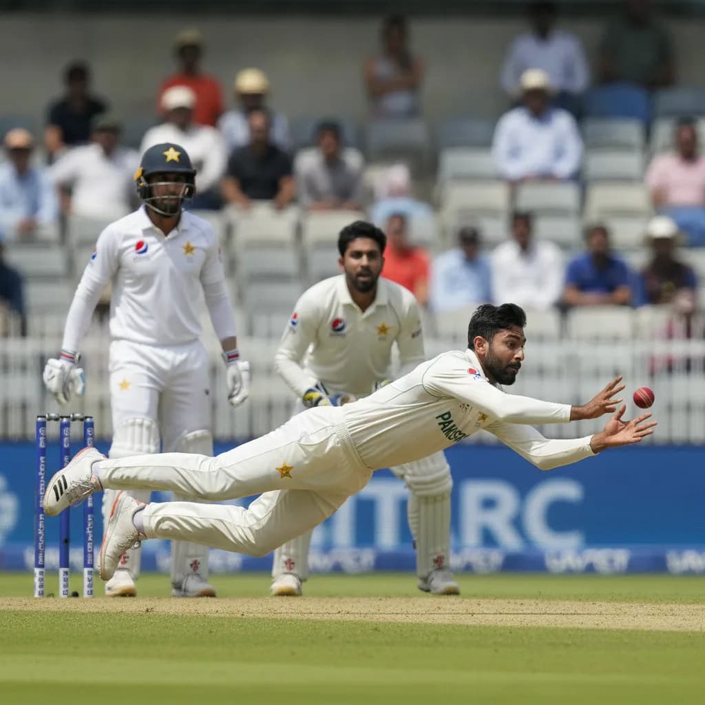 Salman Ali Agha's Stunning Slip Catch Ends Cox's Promising Knock