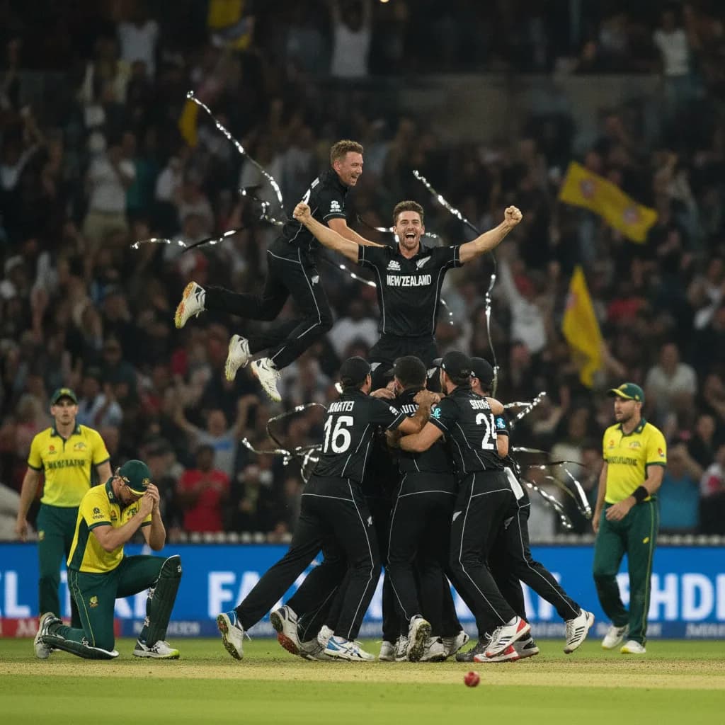 Santner's Nerve Steers New Zealand to One-Wicket Thriller
