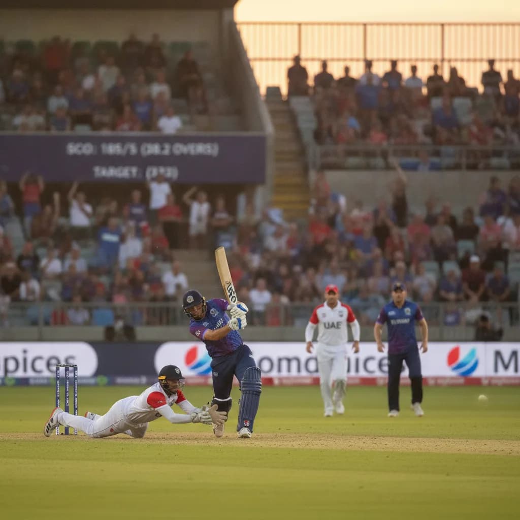 Scotland Chase 232 Against UAE in Thrilling Dundee ODI