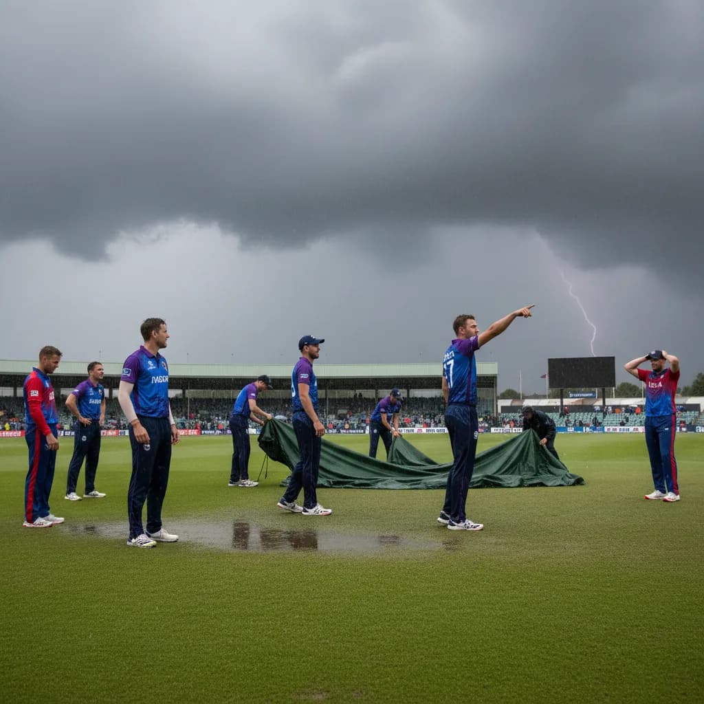 Scotland v USA Tri-Series Clash Hit by Weather Delays