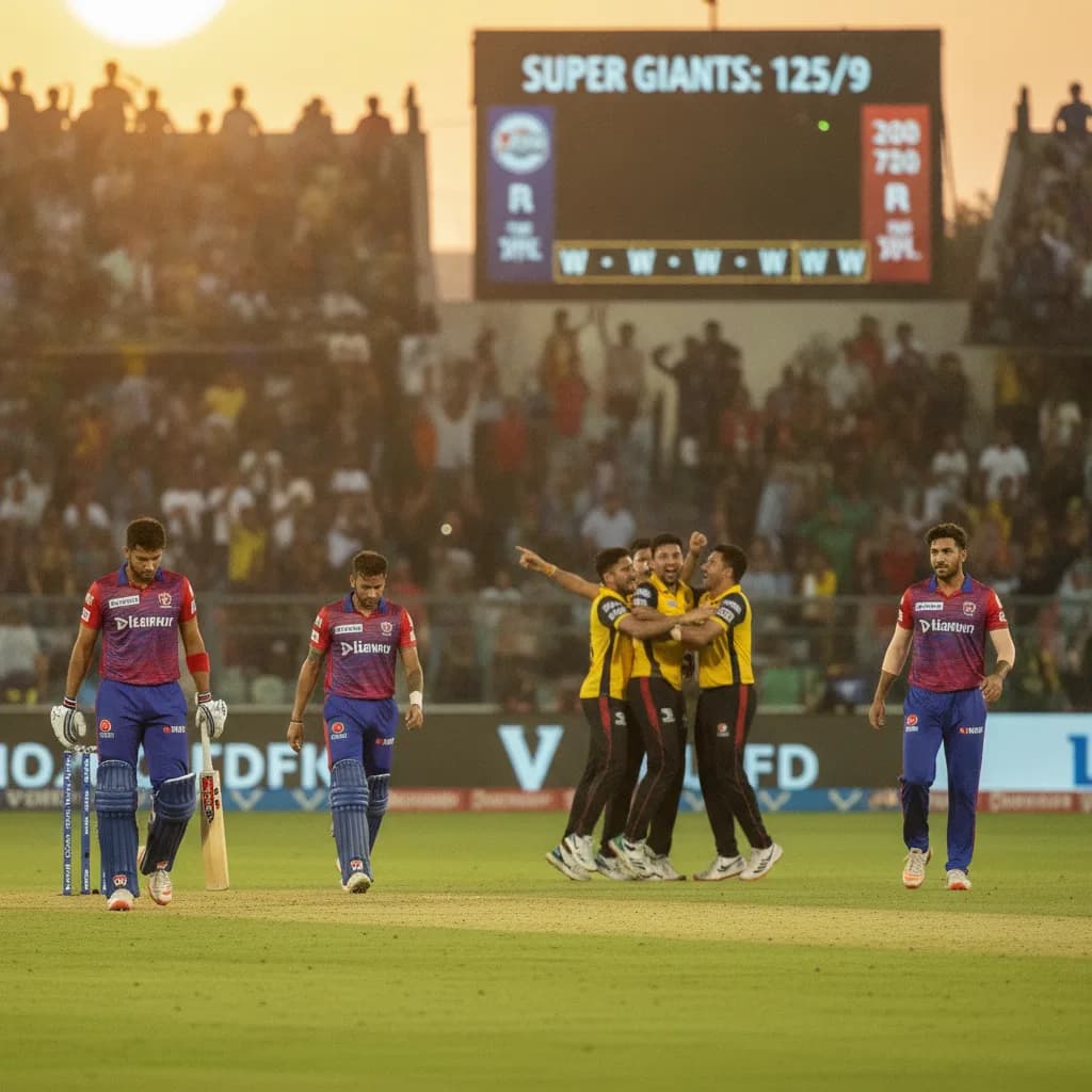 Super Giants Collapse: Eight Wickets Fall for Just 30 Runs