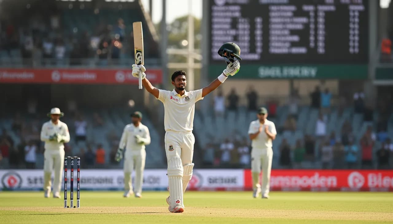Tanzid Hasan Makes History With Bangladesh's First Test Ton in Australia