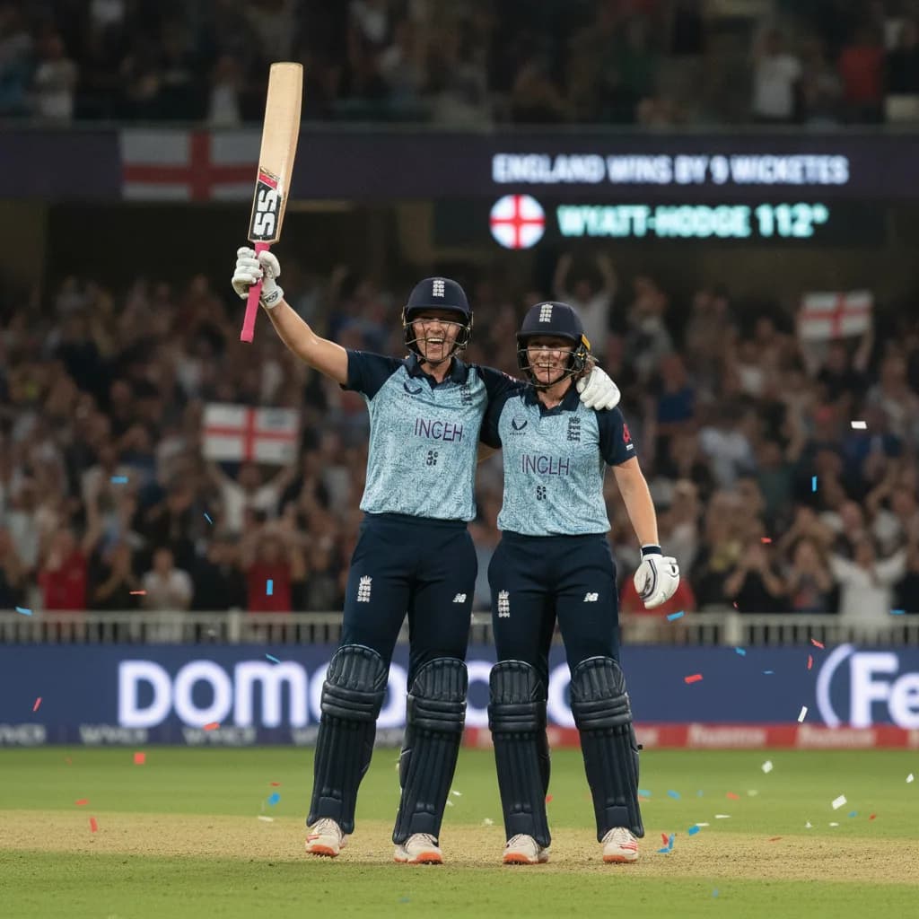 Wyatt-Hodge Century Powers England's T20 World Cup Opening Victory