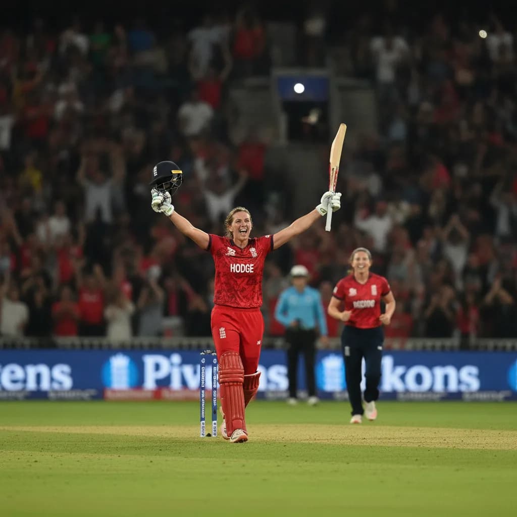 Wyatt-Hodge's Maiden T20I Century Lights Up England's World Cup Start