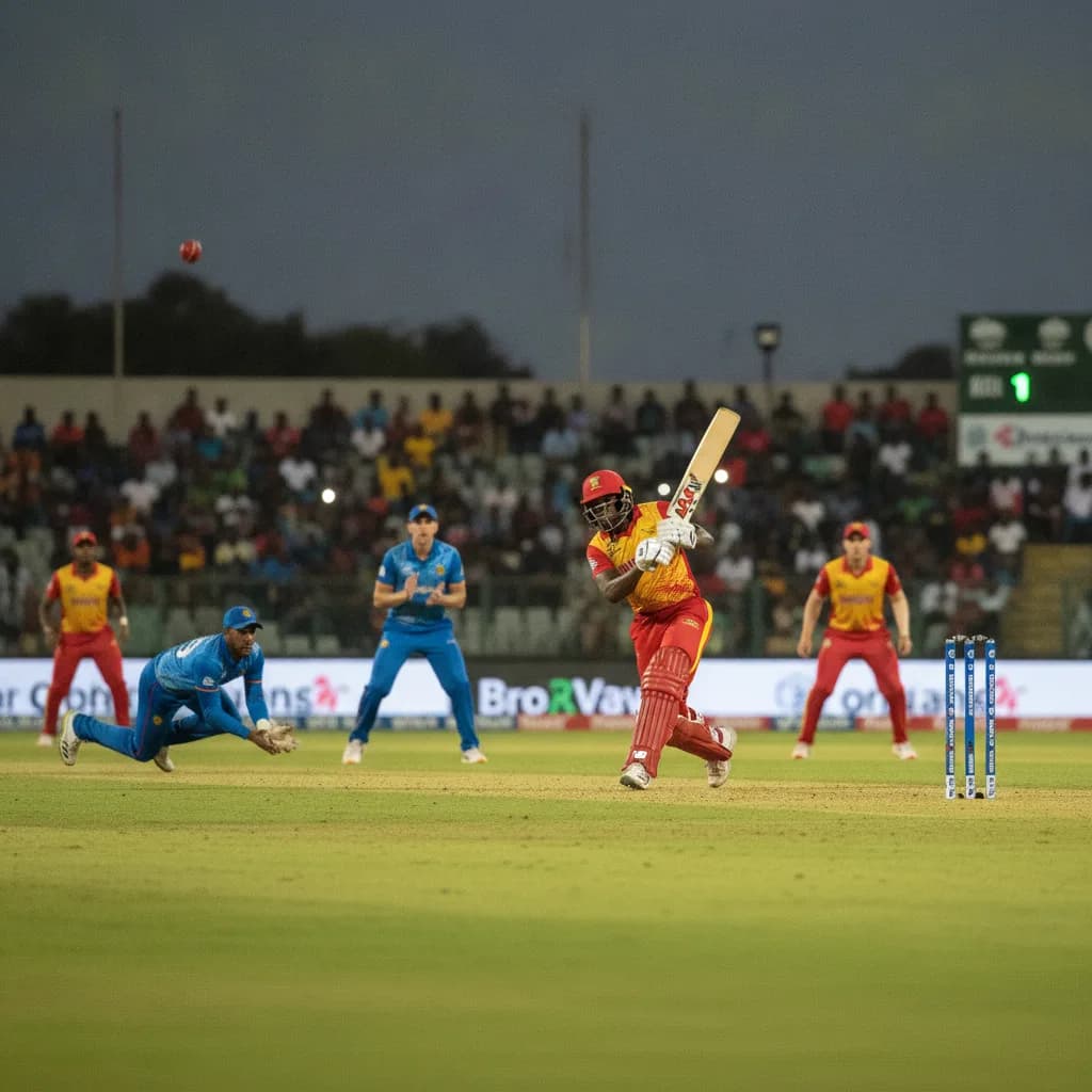 Zimbabwe Edge Namibia by Five Runs in Thrilling T20 Tri-Series Clash