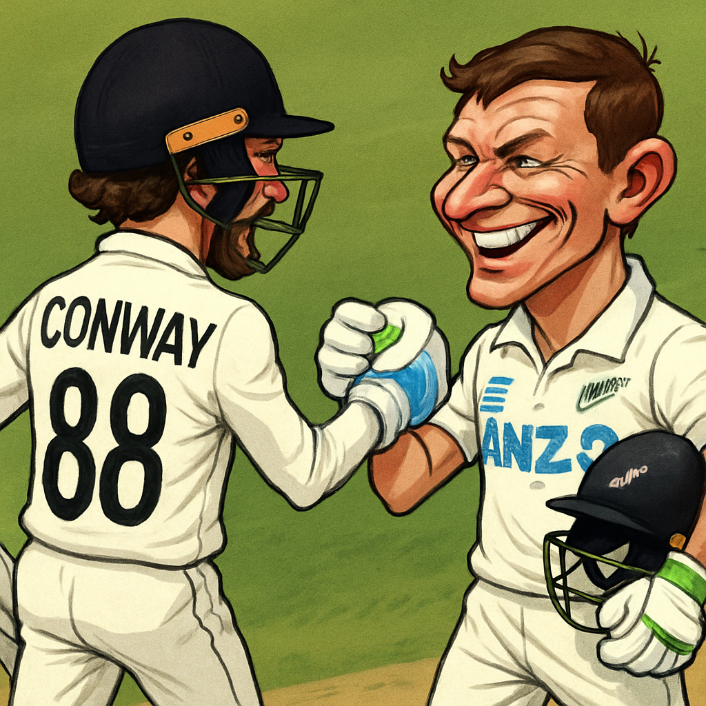 NZ Openers Conway Latham Record Partnership
