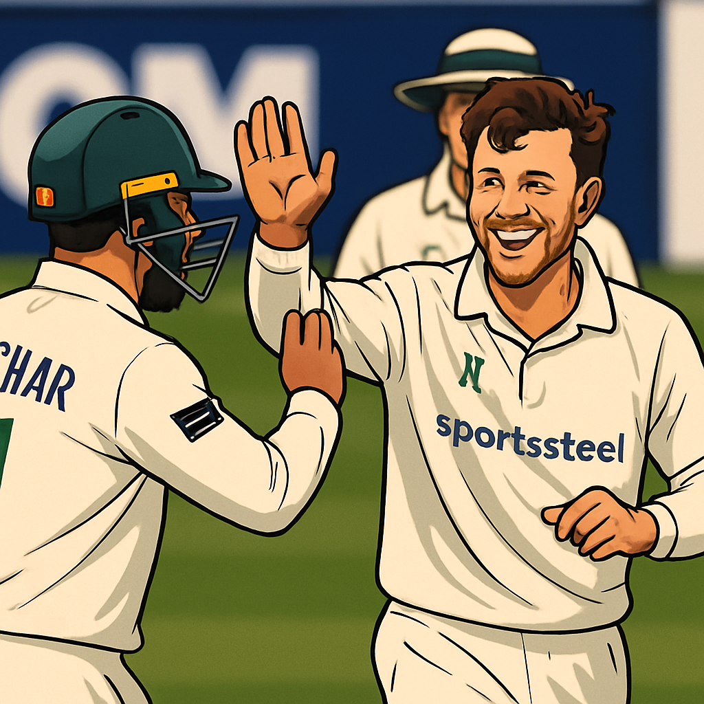 Van der Merwe century not enough for Northants