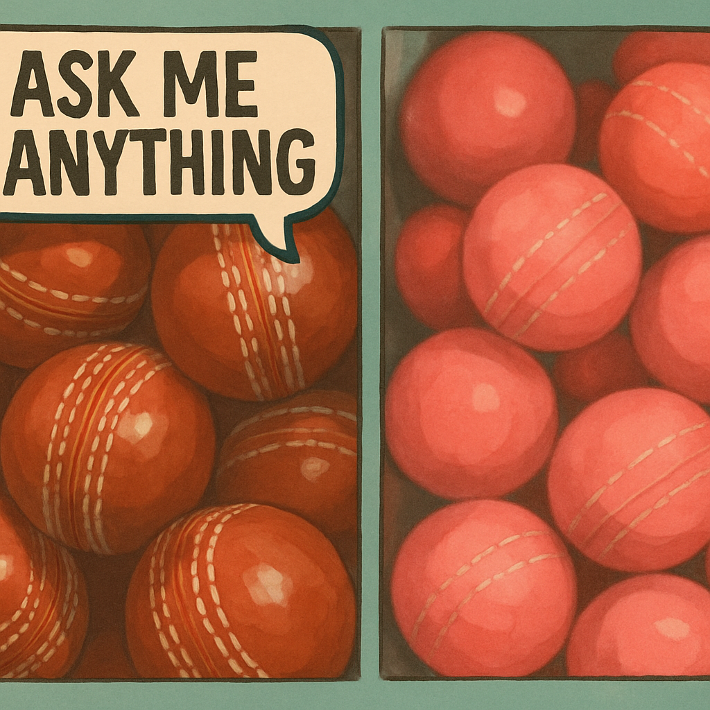 Do cricket ball colors affect gameplay?