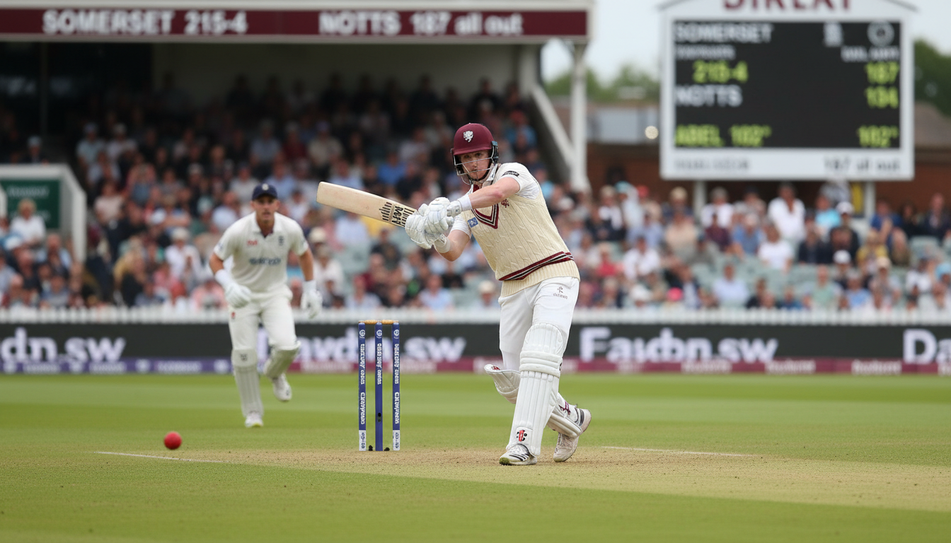 Abell Century Powers Somerset Recovery Against Nottinghamshire
