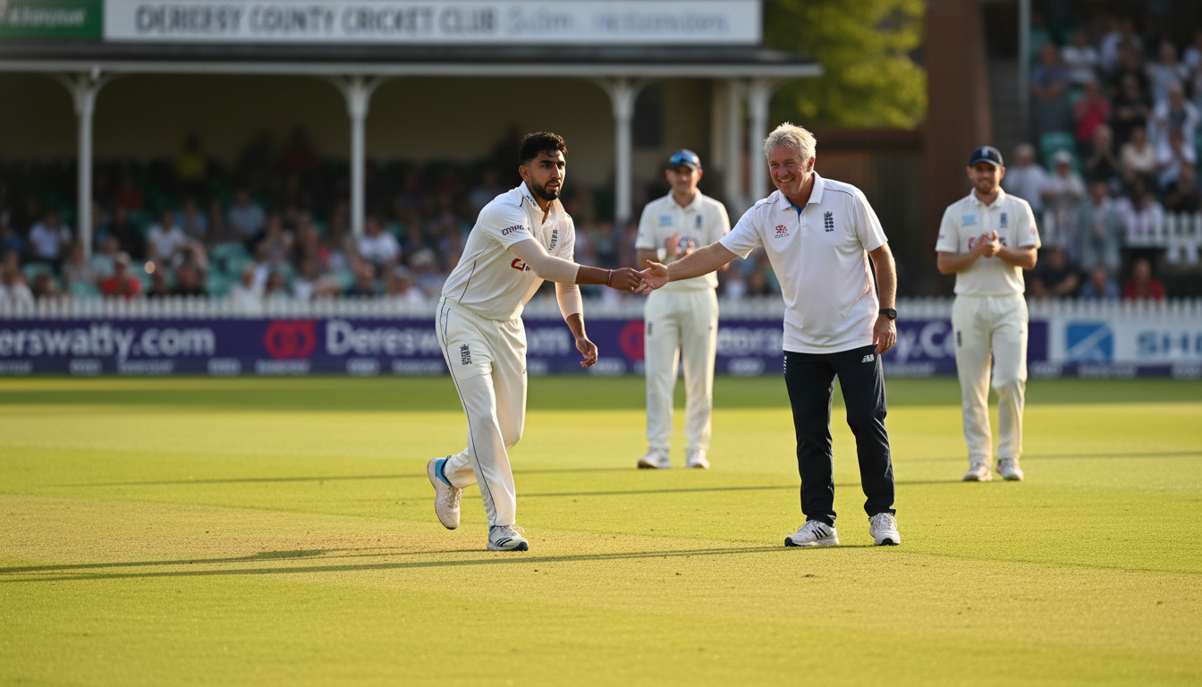 Arthur hails Bashir as 'national treasure' at Derbyshire