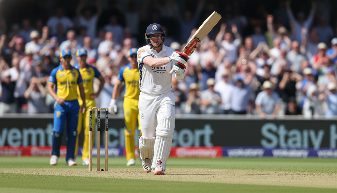 Brown's Century Powers Hampshire Towards Yorkshire Victory