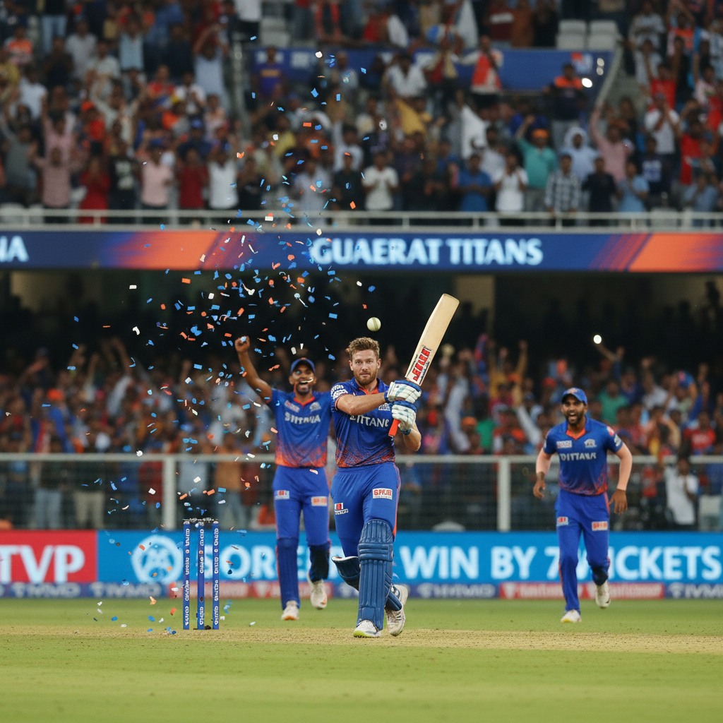 Buttler Brilliance Powers Gujarat Titans to Seven-Wicket Victory