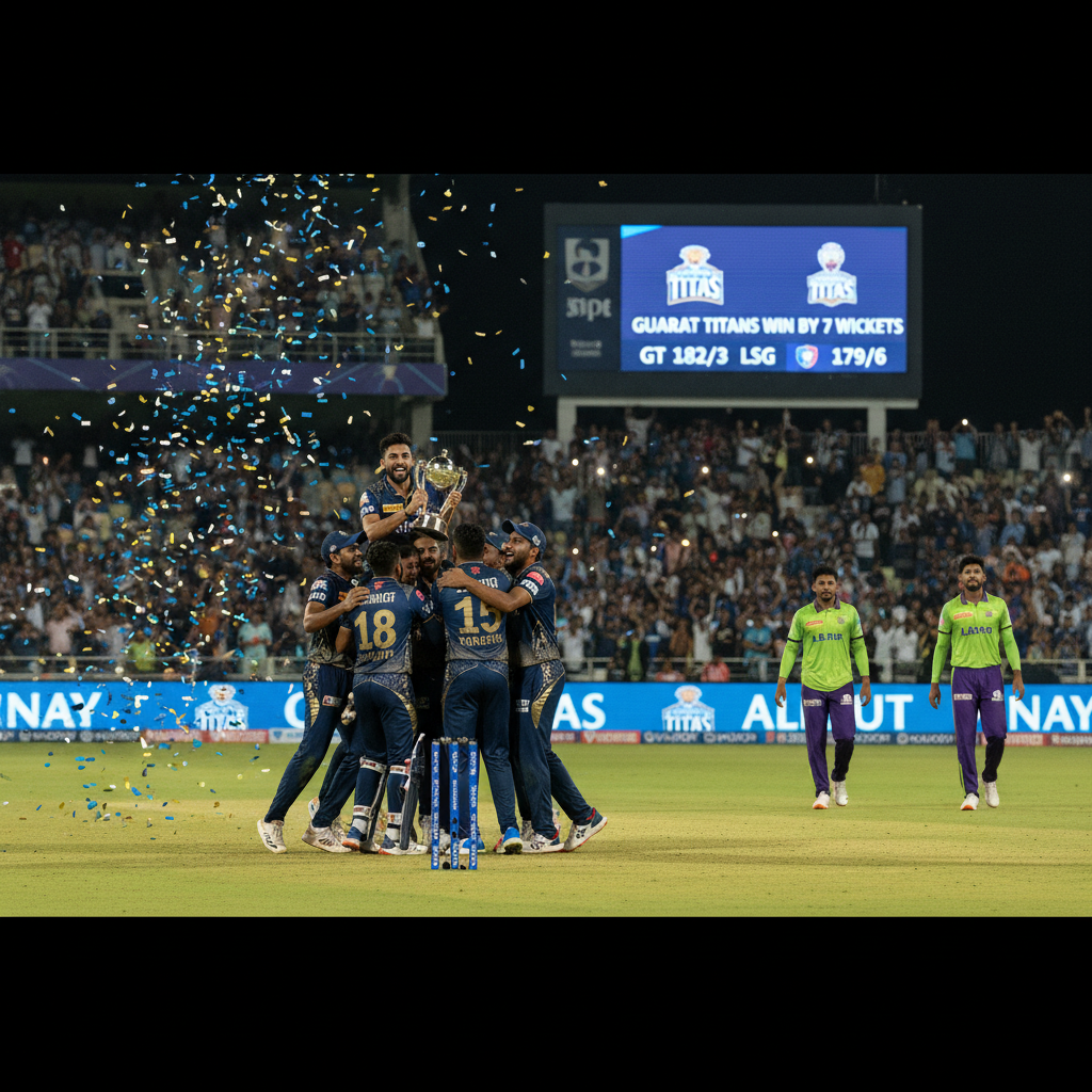 Gujarat Titans cruise to seven-wicket victory over LSG