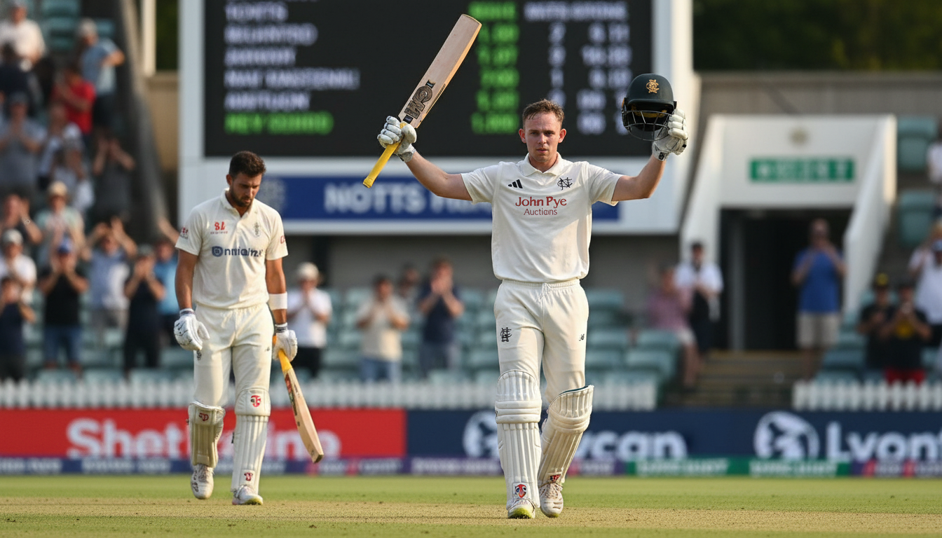Haynes Century Salvages Notts After Duckett Disappointment