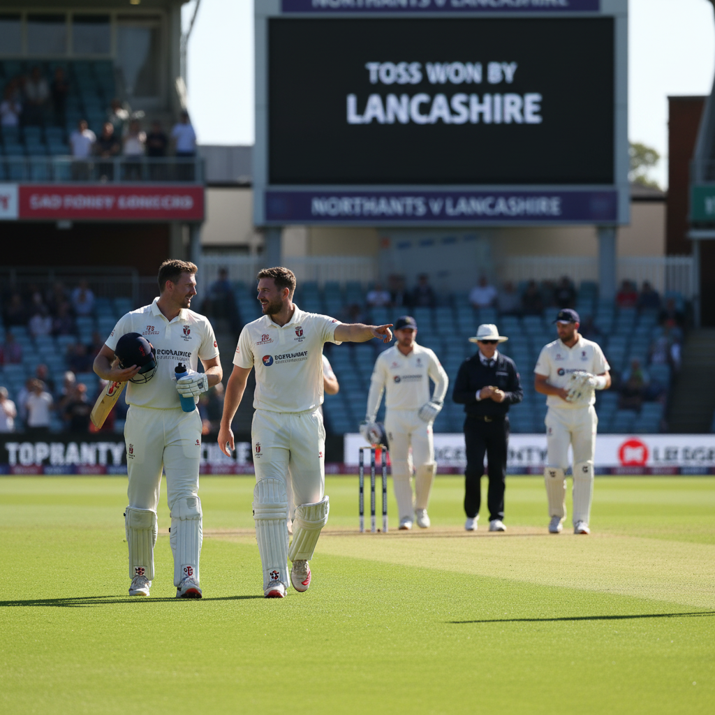 Lancashire Seize Control After Winning Toss at Northants