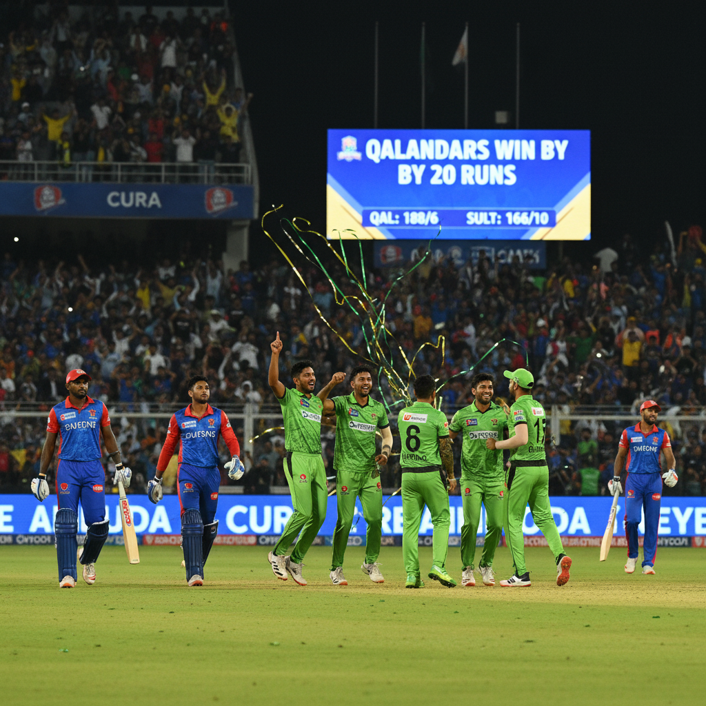 Qalandars Demolish Sultans by 20 Runs in PSL Thriller