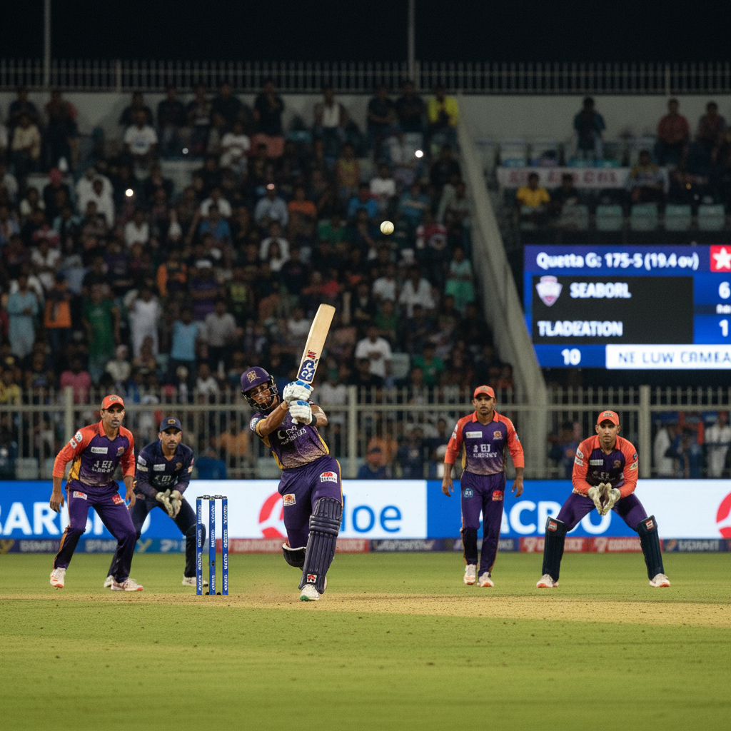 Quetta Gladiators Set 175-Run Target in PSL Thriller