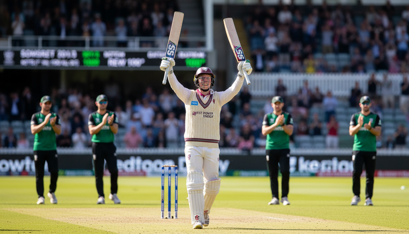 Rew Century Puts Somerset in Command Against Struggling Notts