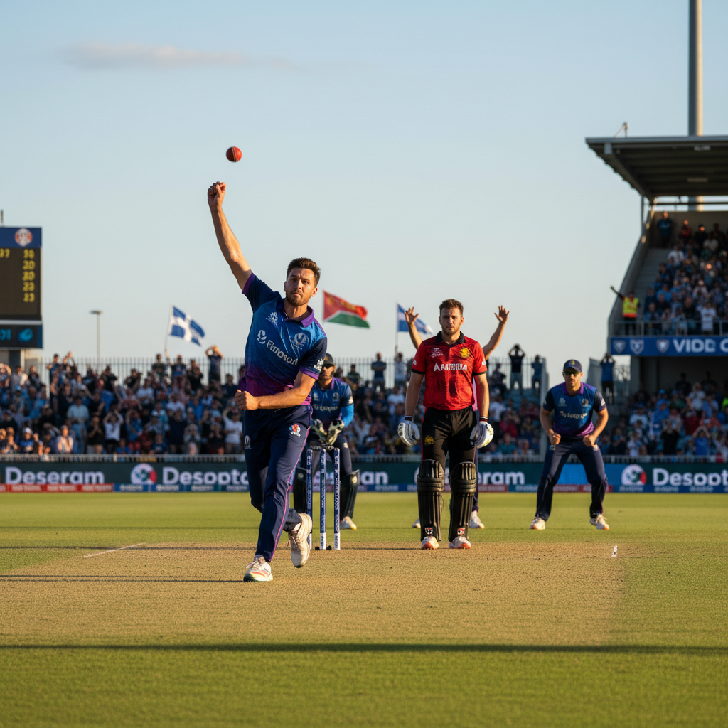 Scotland Edge Closer to Victory as Namibia Fold for 198