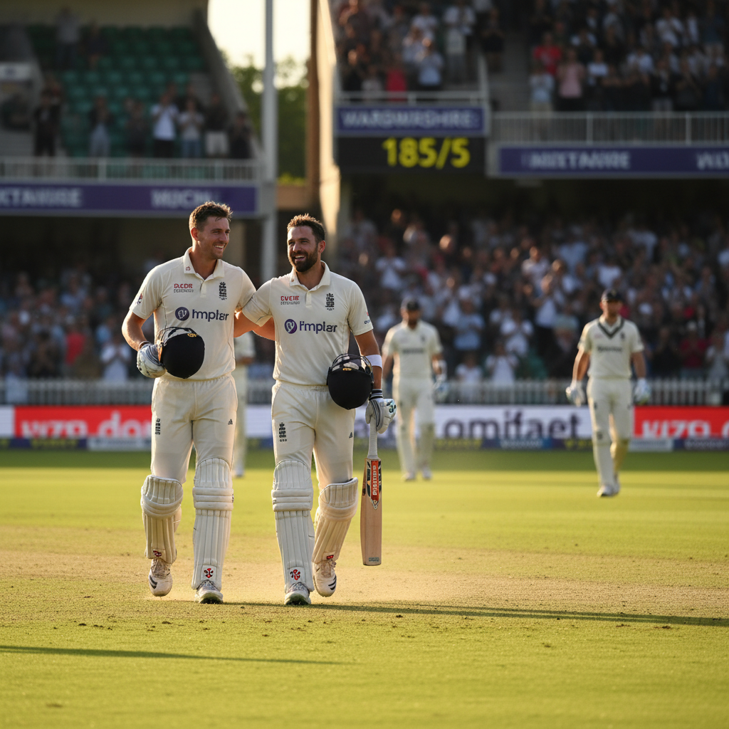 Smith-Woakes partnership rescues Warwickshire from collapse