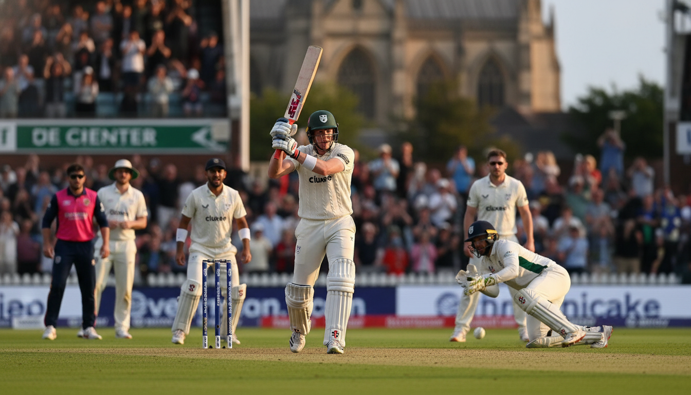 Waite's Heroic Rearguard Saves Worcestershire from Defeat